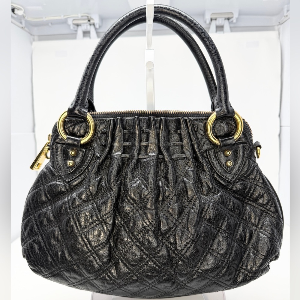 Marc Jacobs Vintage Black Quilted Leather Cecilia Satchel Resort 2007 - Picture 7 of 17